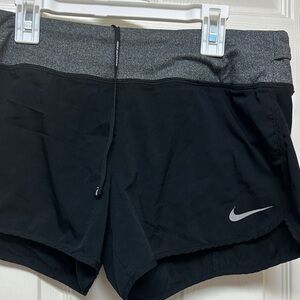 Nike Women's Black and Gray Athletic Shorts
